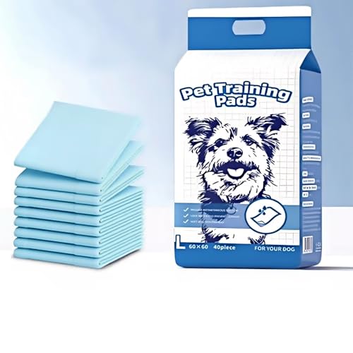 Image of Absorbent Disposable Dog & Cat Training Pads - Large Washable Pet Supplies with Leak-Proof Design for Crate & Indoor Use (40 Count)