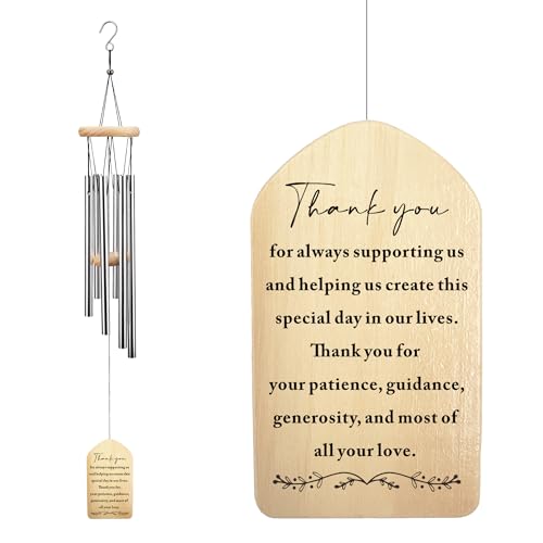 Parents Wedding Gifts from Bride Groom- Wind Chimes - Thank You Gifts for Parents, Mom and Dad Wedding Gift from Son Daughter Bride Groom