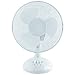 Produktbild Tischventilator Ø 23 cm Tisch Büro max 45 Watt Ventilator Luftkühler Standlüfter Lüfter Schwarz oder Weiss (Weiss)
