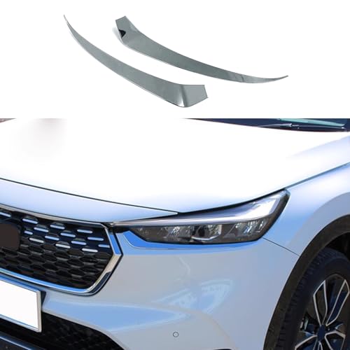 ZUNEIGUNG ホンダ 新型 ヴェゼル RV系 専用フロントバンパーガーニッシュ ヘッドライトトリムHONDA VEZEL 専用設計外装 パーツ アクセサリーABS2枚【クロームメッキ】