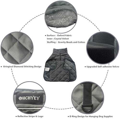 HCHYEY Weighted Dog Vest, Tactical Weight Coat with Beads for Dogs Anxiety- Relieve Stress, Build Muscle & Optimize Health, Premium Heavy Duty Dog Training Jacket for Exercise and Strength (Red, M)