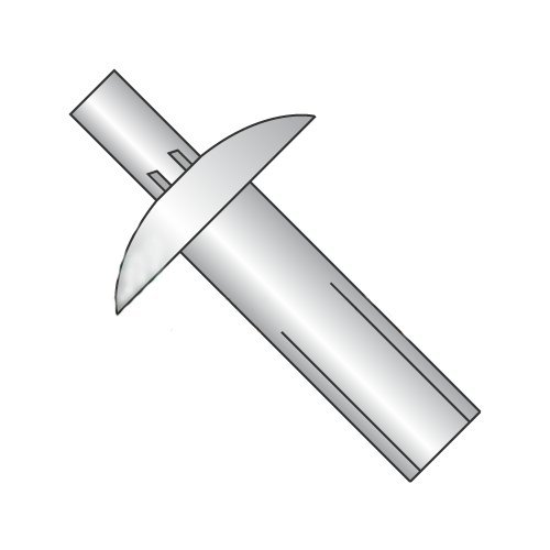 1/4" x 11/16" Brazier Head Drive Pin Rivets/All Aluminum (Carton: 1,000 pcs)