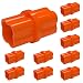 FORMUFIT F012ICO-OR-10 Internal PVC Coupling, Furniture Grade, 1/2" Size, Orange (Pack of 10)