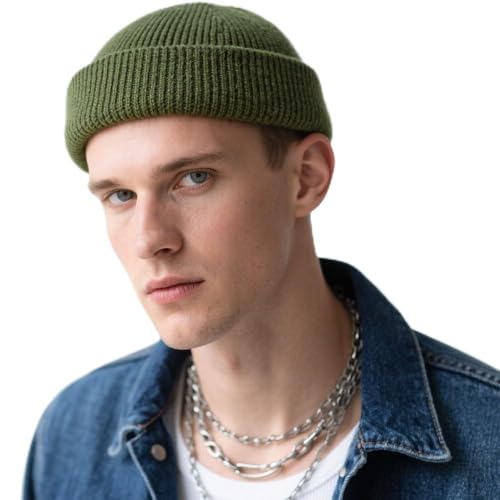 Simapu Wool Fisherman Beanies for Men Women, Short...