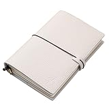 WANDERINGS A5 Travelers Notebook with Pockets, Oat Colour - Genuine Leather Journal, 6