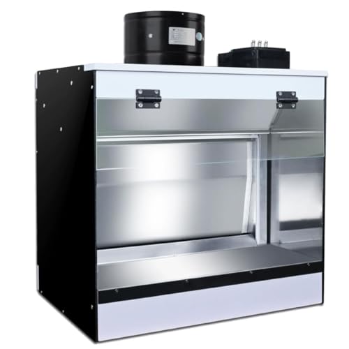 Cabina de pintura para maquetas portátil con extractor de aire de mesa 2
