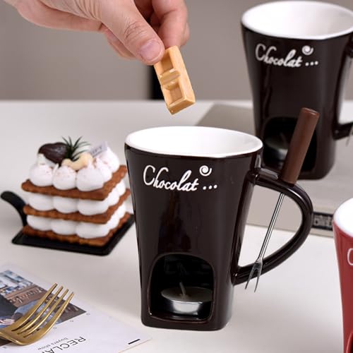 Tasse à fondue au chocolat en céramique, le cadeau de mariage idéal
