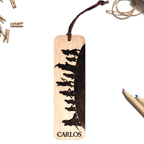 Punto de libro señor de los anillos madera personalizado |