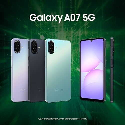 Image of Samsung Galaxy A07 5G (Black, 6GB RAM, 128GB Storage) | 6.7 inch HD+ 120Hz Display | MediaTek Dimensity 6300 | 50MP + 2MP Rear Camera | 6000 mAh Battery