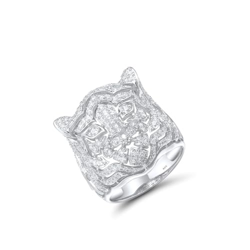 Bague en argent sterling 925 oxyde de zirconium bijou femme tendance brillant