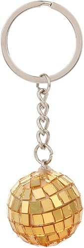 Llavero de bola de discoteca retro colorido llavero de bola de discoteca para recuerdos de fiesta suministros decoraciones