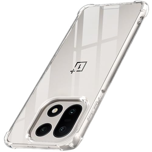 Image of TheGiftKart Crystal Clear Back Cover Case for OnePlus 15 5G | Shock Proof 360 Protection | Hard Clear Back Cover Case for OnePlus 15 5G (PC & TPU, Transparent Bumper)