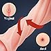 Adult Sex Toys Male Masturbator- Open Ended Powerful Vibration Pocket Pussy for Men, Male Stroker Vibrator Lifelike Vaginal Anal Blowjob Toy with 9 Modes, Plump and Soft Fleshy Realistic Masturbation