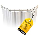 Stromberg Carlson EXT-3542 Extend-A-Shower RV Rod – Hinged Folding Adjustable Shower Curtain Rod for RV and Camper Bathrooms, Durable Space-Saving Design, White Finish, 35'-40' Openings