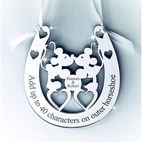 Personalised Wedding Good Luck Bridal Lucky Keepsake Horseshoe. A Gift For You UK H6 Cover