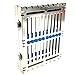 Premium Heavy Duty Sterilization Cassette Tray – Holds Up to 10 Instruments – Double Button Lock Rack Box – Dental Surgical Lab Use – Autoclavable – 7.25
