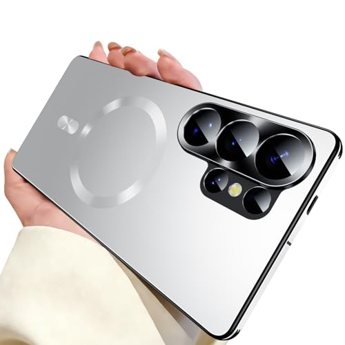 Image of for Samsung Galaxy S26 Ultra Case,Slim Design Compatible with MagSafe,Strong Magnetic Shockproof Military-Grade Protection for Screen & Camera Cover Case for Samsung S26 Ultra,White
