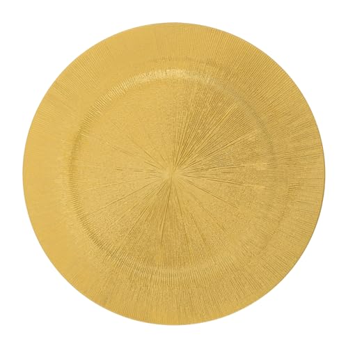 100 Pack Platos Dorados Recargables Redondos 13 Pulgadas miniatura 3