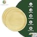Charity Leaf Disposable Palm Leaf 12" Round Plates (25 pieces) Bamboo Like Serving Platters, Disposable Boards, Eco-Friendly Dinnerware For Weddings, Catering, Events 2