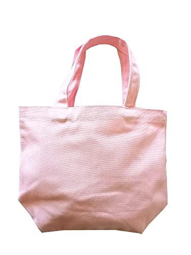 Bolso tote mini de lona gruesa sin estampado Chezi, DIY, 9 x 8 x 4 pulgadas miniatura 1