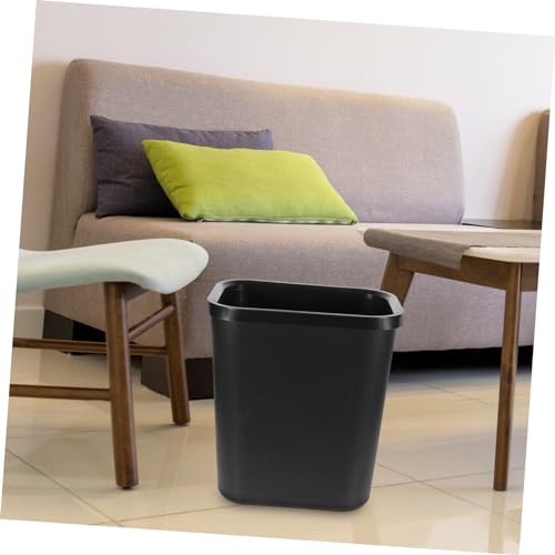 Caneca de basura rectangular de plástico para cocina y oficina miniatura 6