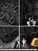 VIPERADE VAB3 2-Pack Tactical Molle D-Ring, Molle Belt Clip Key Buckle, Tactical Nylon Webbing Buckle for Molle Bags, Webbing Attachment Strap, Backpack Accessories (Black)