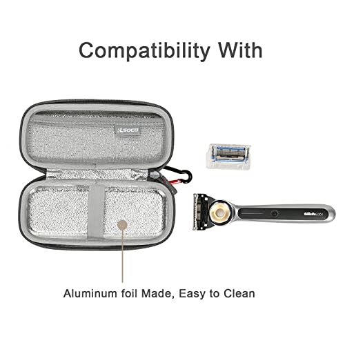 RLSOCO Hard Case Compatible With Gillette Labs Heated Razor/mach 5 razor & Leaf Razor (Small Size for Razor Body) - Thumbnail 2