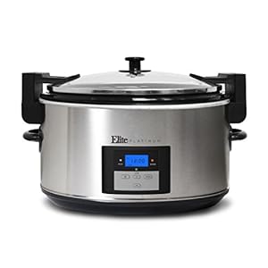 Maxi-Matic Elite Platinum MST-900VXD 8.5-Quart Stainless Steel Programmable Slow Cooker w/Locking Lid, Black Maxi Matic Elite Platinum MST 900VXD 85 Quart Stainless Steel Programmable Slow Cooker wLocking Lid Black