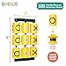 Barcaloo Tic Tac Toe Spinner Activity Panel - Swing Set Accessories - Playground Accessories for Kids Outdoor - Treehouse and Playset Equipment Attachments - Outdoor Tic Tac Toe Set - 12x19 - Yellow