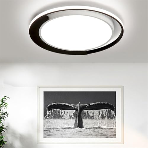 Plafonnier LED moderne 26W rond blanc dimmable avec 3 CCT