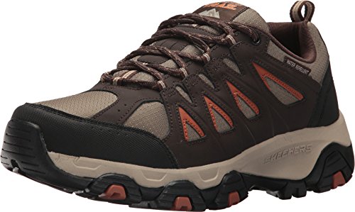 Skechers Men's Terrabite Oxford, Brown/Orange, 10.5 2E US