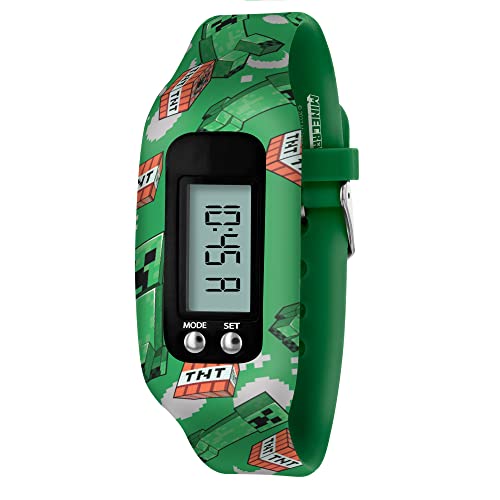 Reloj Inteligente Minecraft MIN4145 con Correa con Estampado Verde para Niños 2
