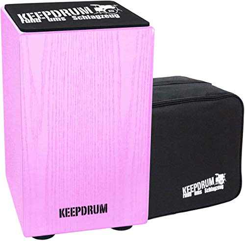 keepdrum DC1M PK Junior Cajon für Kinder Trommel-Hocker in Pink...