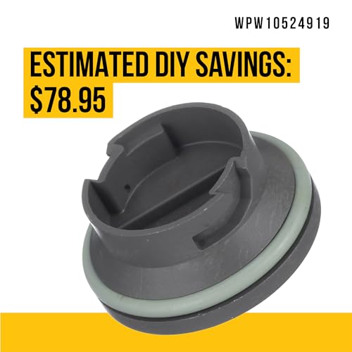 Image of PartsBroz WPW10524919 Rinse Aid Cap - Compatible With KitchenAid Jenn-Air Whirlpool Amana Dishwasher - Replaces AP6022604 W10524919 W10524923 2684856 PS11755938 Ultra Durable Replacement