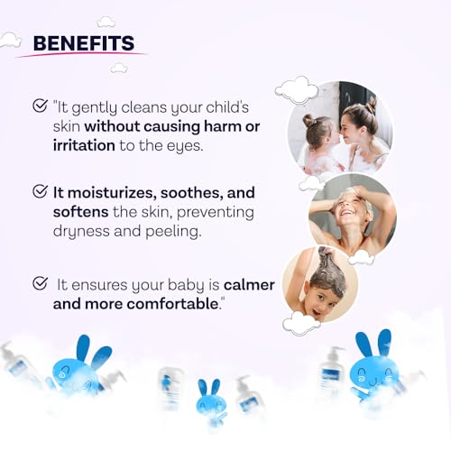 Image of Organic Baby 2-in-1 Body Wash & Shampoo, Deeply Cleanses the Skin and Hair, Soft and Smooth Hair, 8.45 Fl Oz (1)
