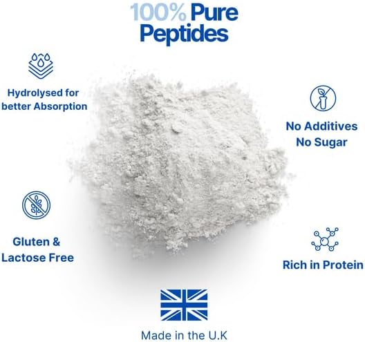 Miniatura 2 de The Intelligent Health Péptidos de colágeno hidrolizados en polvo, alimentados con pasto, alto en proteínas, sin sabor, sin gluten, apto para paleo