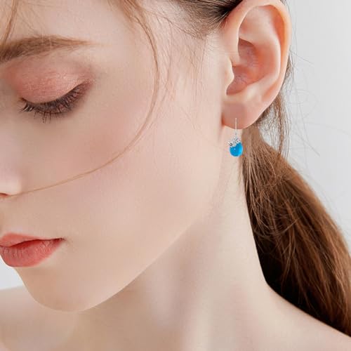 Image of TIGER RIDER Bee /Butterfly /Scorpion /Cactus /Leaf /Beetle 925 Sterling Silver French Clasp Leverback Earrings Amber /Crystal /Citrine /Moonstone /Obsidian /Jade /Rose quartz Pendant Jewelry Gift for Women