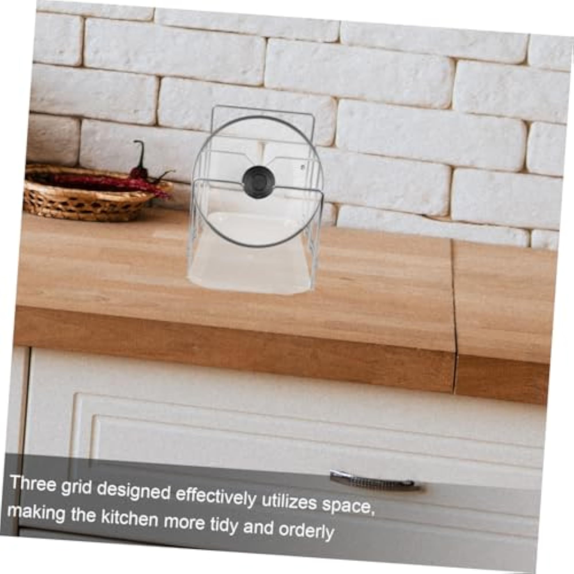 Stainless Steel Cutting Board Holder and Pan Lid Rack