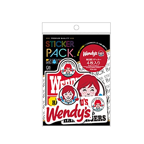 Amazon.co.jp: [Set of 4] Wendy's Wendy's Sticker Pack Assortment