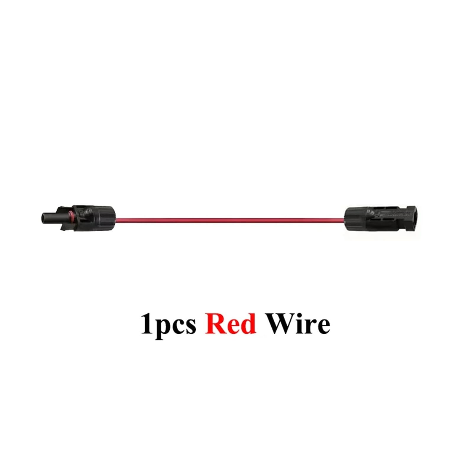 Kabel solarny DC przedłużacz czarny/czerwony 4/6 mm² 12/10 AWG ze złączem PV, 1 m do 20 m, do systemu paneli słonecznych (1 szt. Red Wire, 5M-16,4FT_10 AWG)