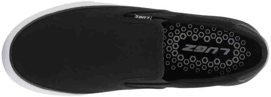 Lugz Men's Clipper Classic Slip-On Fashion Sneaker 8 Black/White