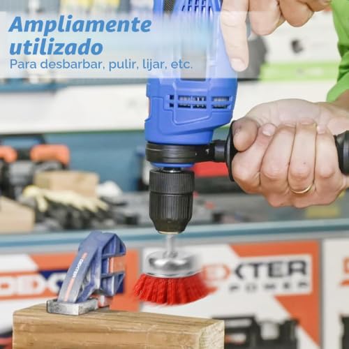 Miniatura 4 de 8 Piezas Cepillos De Nailon Para Taladro Con Eje Hexagonal De 1 4 De Pulgada, Para Eliminar Óxido, Pintura Y Alambre De Afilar. Juego De Cepillos De Nailon Para Afilar Y Taladrar