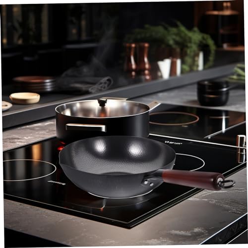 Wok para freír antiadherente tradicional artesanal miniatura 6