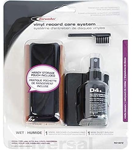RCA RD1007Z Discwasher Record Cleaning Kit with D4+ Cleaning Solution (1 Pack)