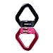 LONJY Swing Spinner, 30 KN Conector Giratorio Giratorio de Dispositivo Giratorio Giratorio de 360 ​​° para Actividades al Aire Libre/Rescate/Aventura/Oscilación/Hamaca (Negro Rojo)