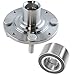 TRQ 2 Piece Front Wheel Bearing & Hub Kit Set Compatible with 1992-2000 Honda Civic 1993-1997 Civic del Sol