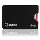 WallTrust Funda Protectora RFID para Tarjetas de cr  dito  Juego de 3  Negro