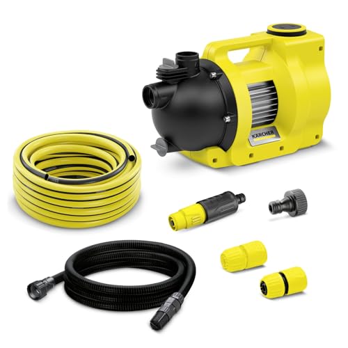Kärcher BP 4.500 Garden Set Plus Bomba de Jardín, Caudal máx.: 4.500 l/h, Altura de Impulsión: máx. 36 m, Altura de Aspiración: máx. 8 m, Potencia del Motor: máx. 550 Watt, Presión: máx. 3,6 bar