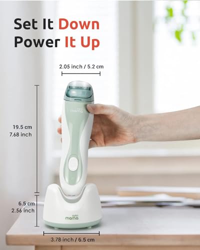 SUPERMAMA Baby Hair Clippers, Ultra Quiet Electric Vacuum Baby Clippers with Charger Base, Cordless Rechargeable Waterproof Haircut Kit for Kids & Men - Image 5