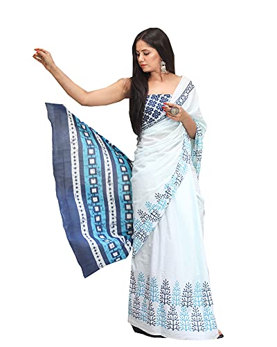 Shivanya Handicrafts Women's Hand block printed cotton mulmul fab...